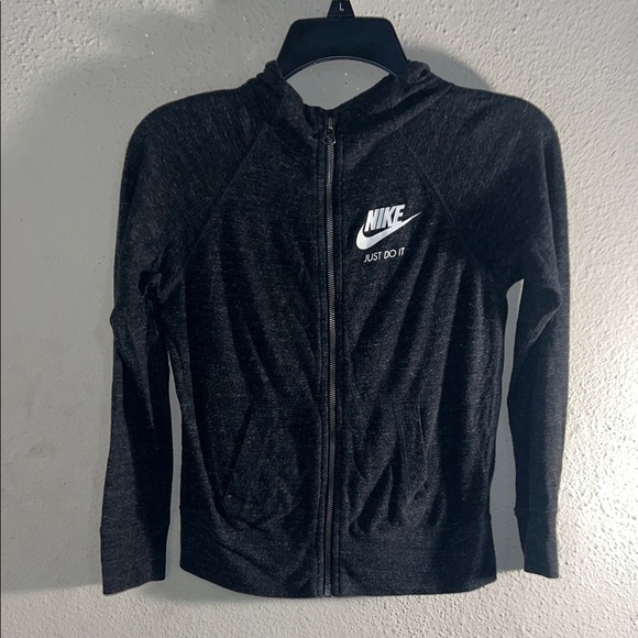 Nike Charcoal Tracksuit with White Accents Top Medium Bottom Small - Picture 4 of 7